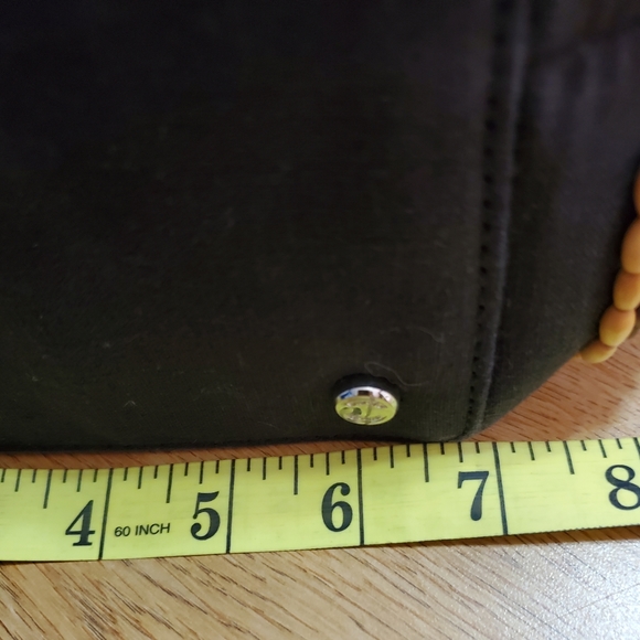 Talbots Bamboo handle, decorated purse / handbag. Vintage but never used NWOT - Picture 4 of 5